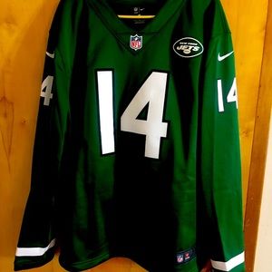 Nfl New York jets darnold on field thermal jersey top cold weather